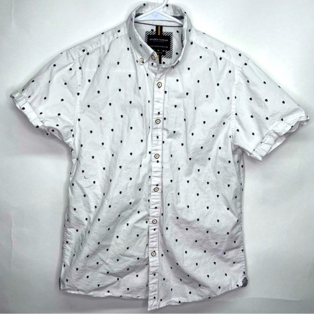 Denim & Flower by Ricky Singh Men’s button up Shirt size small